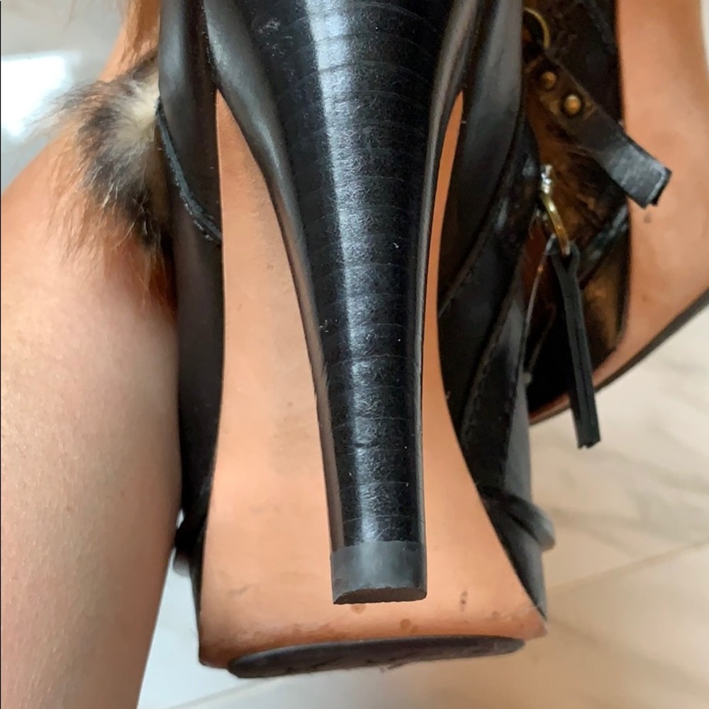 High heel Ugg boots.